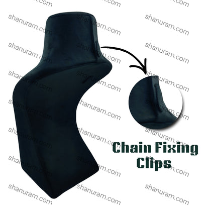 Dummy Black Suede Necklace Stand with Curve