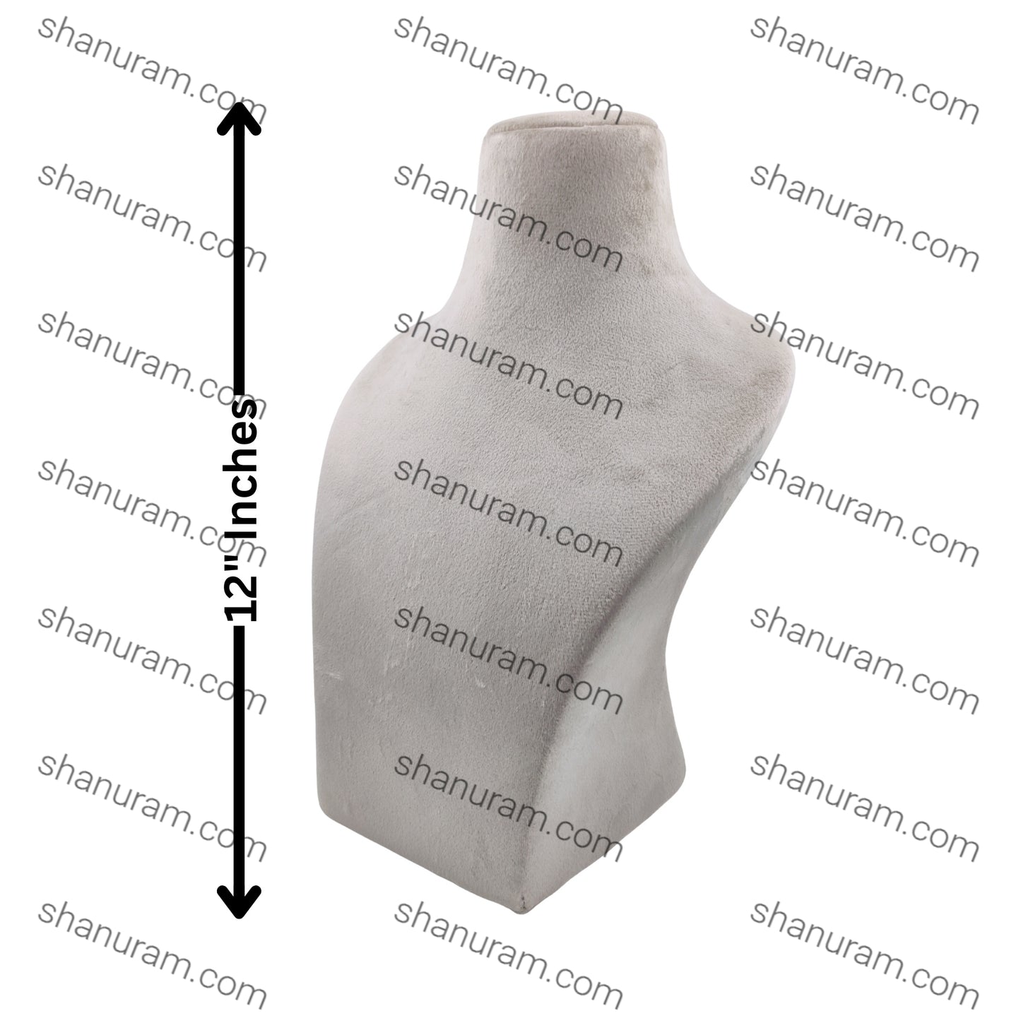Dummy Cream Suede Stand for Necklace with curve
