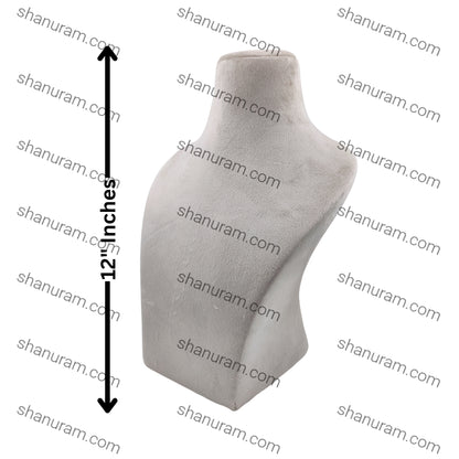 Dummy Cream Suede Stand for Necklace with curve