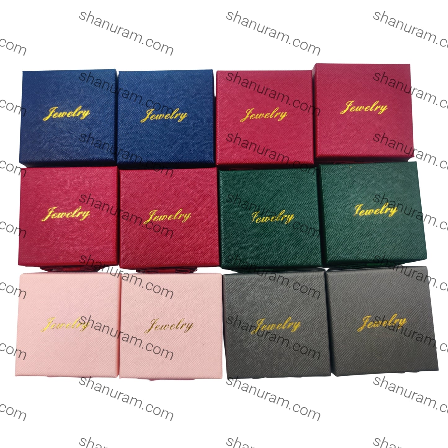 Premium Earring Jewelry Gift Boxes – 2.75" Square Packaging with Ribbon