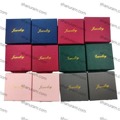 Premium Earring Jewelry Gift Boxes – 2.75" Square Packaging with Ribbon