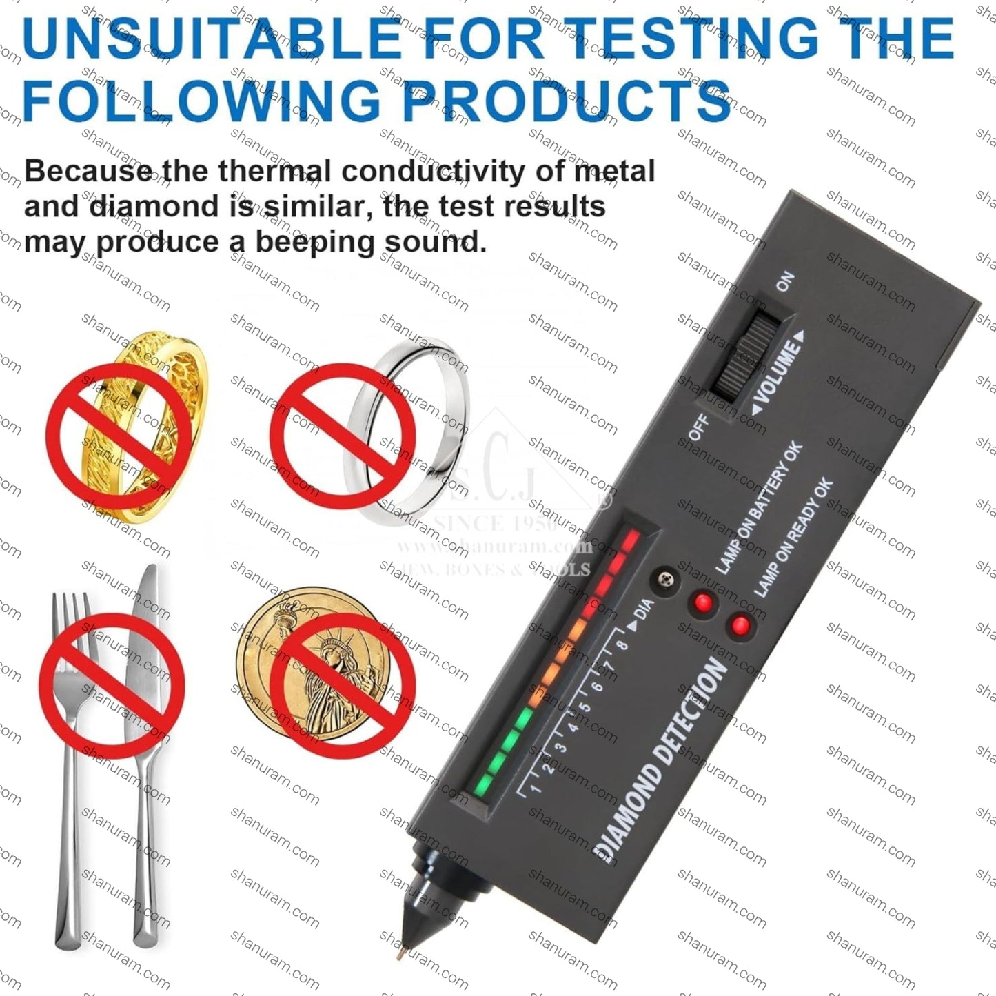 Professional Diamond Tester Pen – Portable High-Accuracy Gemstone Detector for Jewelers