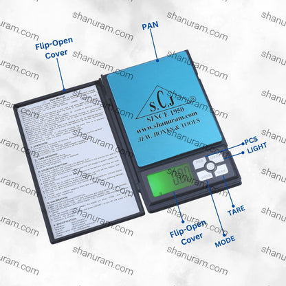 Notebook Series Digital Scale – 600g x 0.01g Precision Portable Weighing Scale