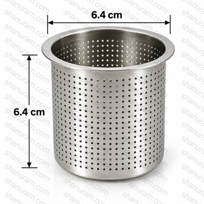 Diamond Washing Jar with Stainless Steel Mesh Basket | Jewellery Cleaning & Polishing Jar