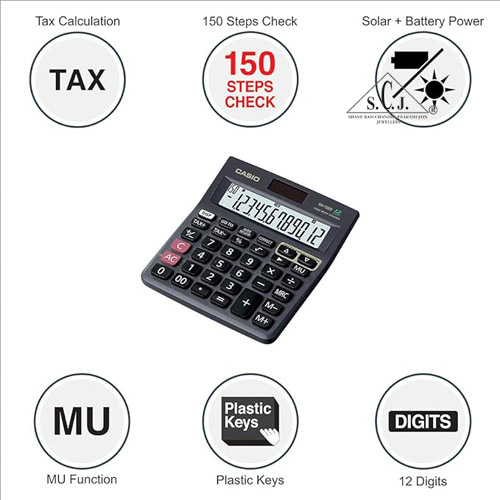 Casio MJ-120D 150 Steps Check and Correct Desktop Calculator with Tax Keys
