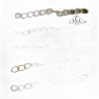 SCJ Metal Necklace/ Bracelet Extender Chain Set
