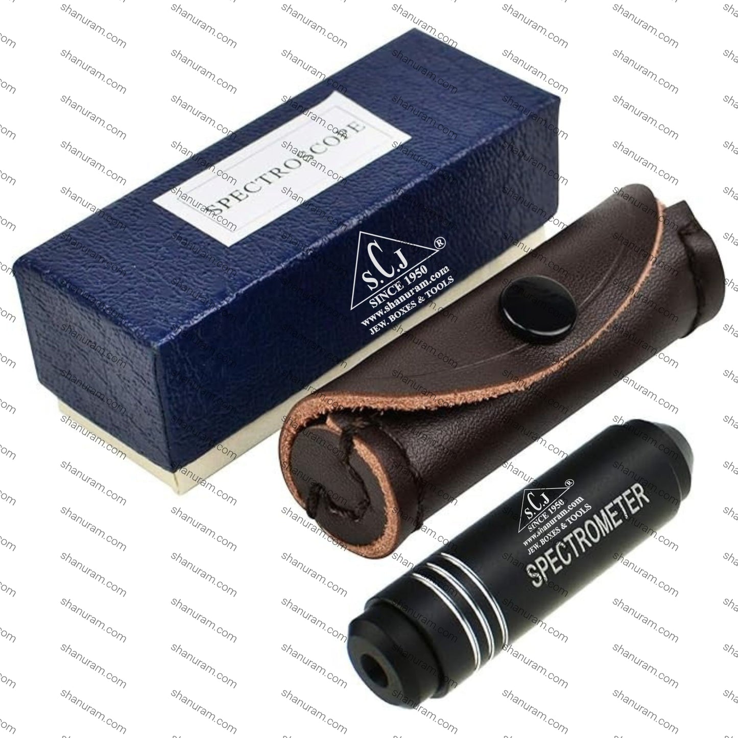 SCJ Pocket Diffraction Grating Gemological Spectroscope for Quick Gemstone Identification