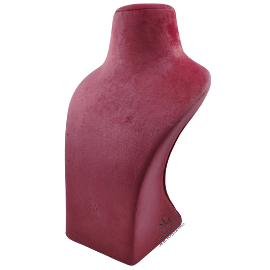 Dummy Pink Suede Necklace Stand with Curve