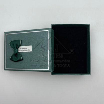 Medium Cardboard Cushion Jewellery Boxes – Pendant, Tops & Ring Storage | 12 Pieces Pack with Happy Life Tag