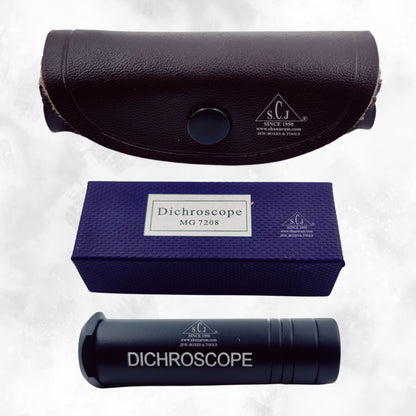 Heavy Duty Calcite Dichroscope for Gemstone Testing to Detect Trichroic and Pleochroic Colors for Accurate Gemstone Identification  Ideal Gemological Tool with Metal Body for Jewelers and Diamond Testing.