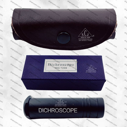 Heavy Duty Calcite Dichroscope for Gemstone Testing to Detect Trichroic and Pleochroic Colors for Accurate Gemstone Identification  Ideal Gemological Tool with Metal Body for Jewelers and Diamond Testing.