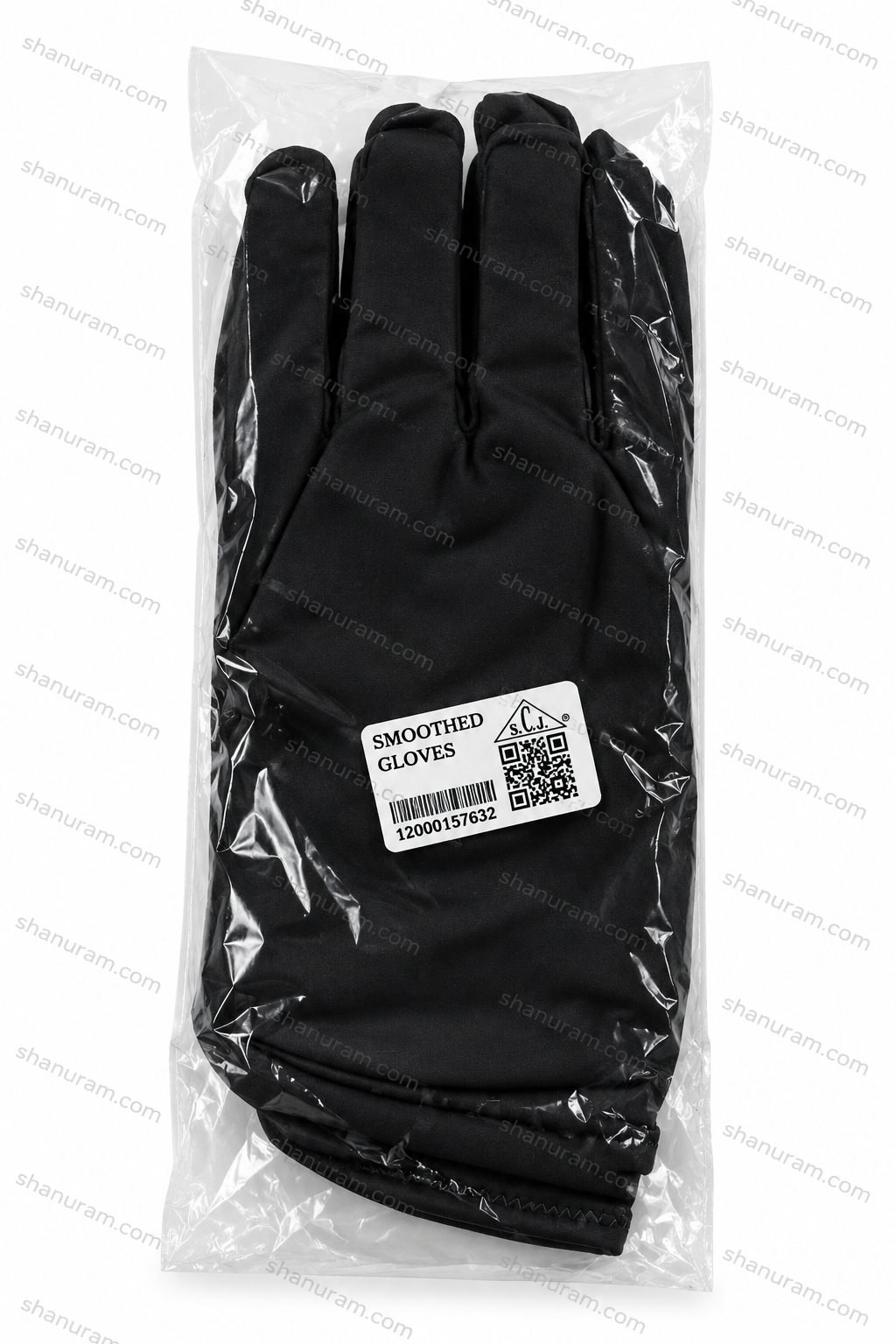 SCJ Black Dress Gloves for Jewellery Handling, Watch Handling & Professional Use | Soft Stretch Fabric | Pair