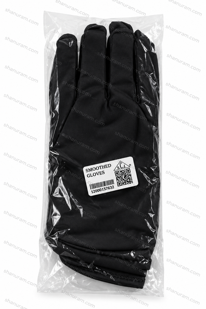 SCJ Black Dress Gloves for Jewellery Handling, Watch Handling & Professional Use | Soft Stretch Fabric | Pair