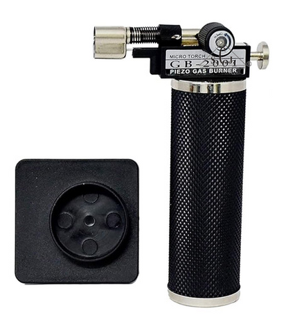 Pocket Hand Butane Gas Micro Hot Jet Flame Refillable Gold Silver Brazing Soldering Plumbing Garage Lighter Torch