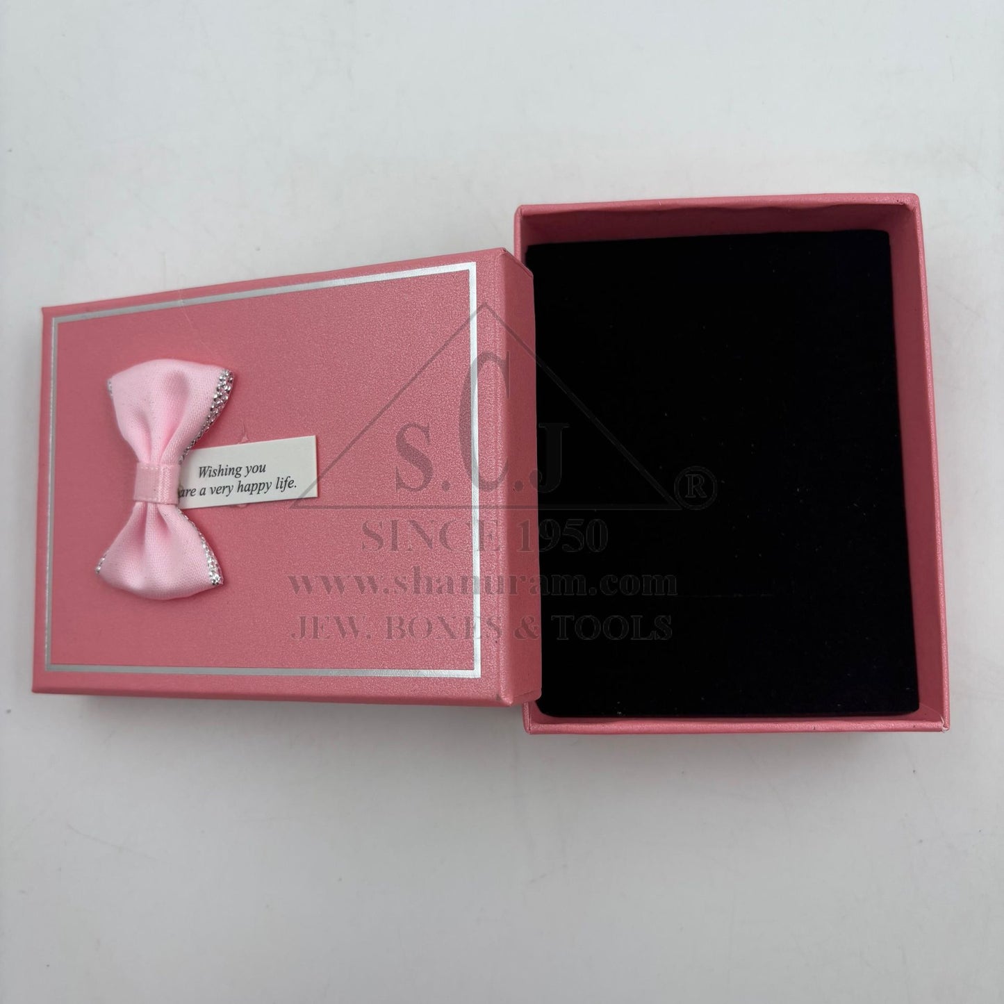 Medium Cardboard Cushion Jewellery Boxes – Pendant, Tops & Ring Storage | 12 Pieces Pack with Happy Life Tag