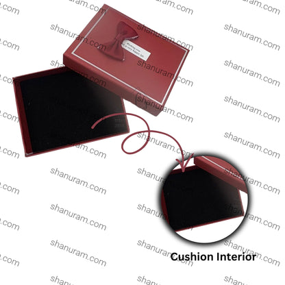 Medium Cardboard Cushion Jewellery Boxes – Pendant, Tops & Ring Storage | 12 Pieces Pack with Happy Life Tag