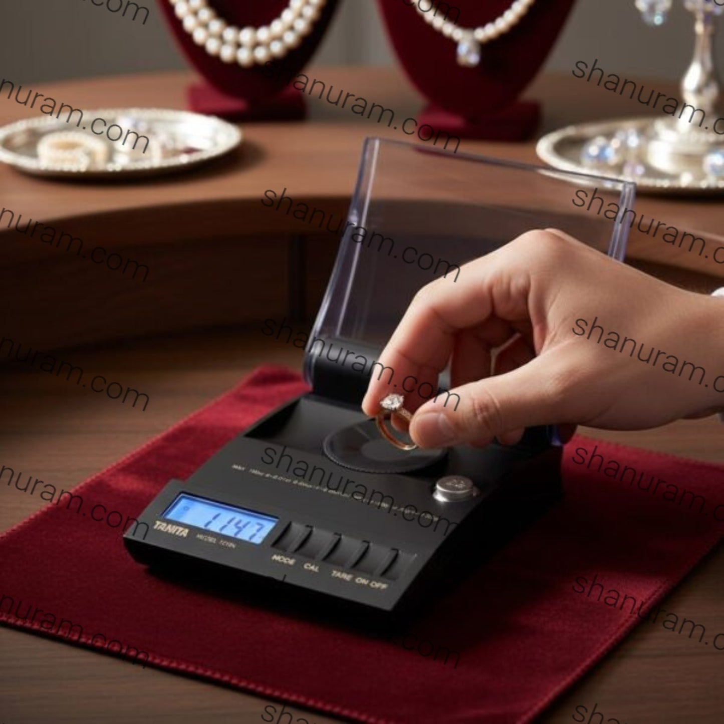 Tanita 1210N Digital Jewellery Scale – 20g x 0.002g | High-Precision Carat & Gram Weighing Scale