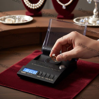 Tanita 1210N Digital Jewellery Scale – 20g x 0.002g | High-Precision Carat & Gram Weighing Scale