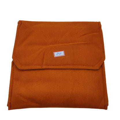 Rust Brown Velvet Rings Folder | Premium Ring Storage Case