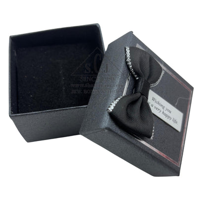 Small Cardboard Cushion Ring Jewellery Boxes – Pack of 12 | Jewellery Gift & Storage Case with Happy Life Tag