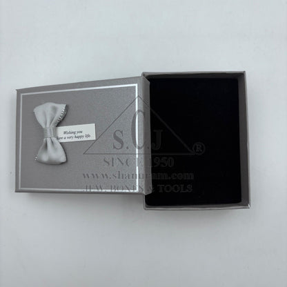 Medium Cardboard Cushion Jewellery Boxes – Pendant, Tops & Ring Storage | 12 Pieces Pack with Happy Life Tag