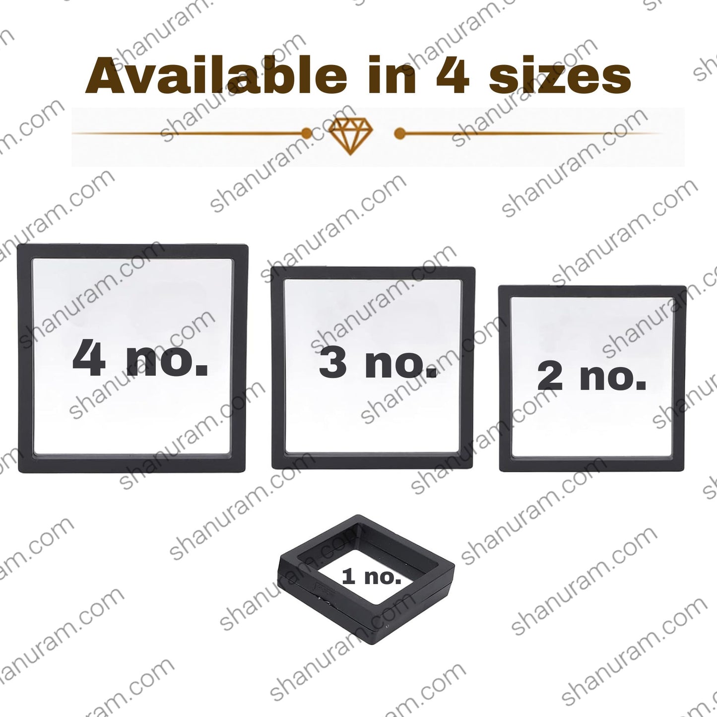 2 No. | Jewelry Protection Film Box Pack of 100 | Film Box | Jelly Membrane Floating Display Case | 7 x 7