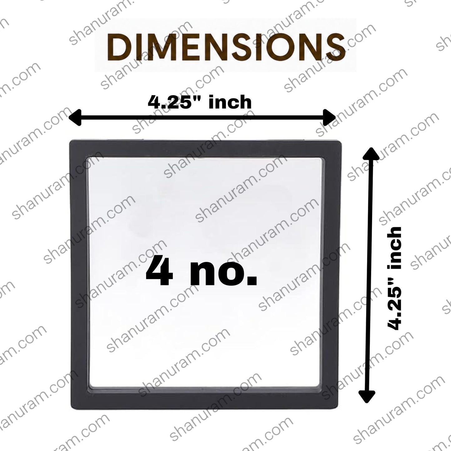 4 No. | Jewelry Protection Film Box Pack of 100 | Film Box | Jelly Membrane Floating Display Case | 11 x 11