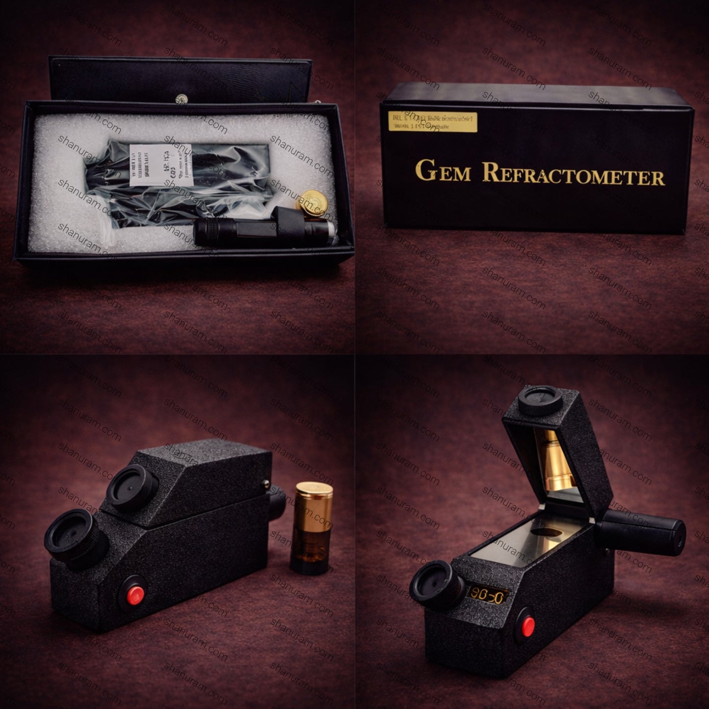 SCJ Digital Gemstone Refractometer for Measuring Refractive Index