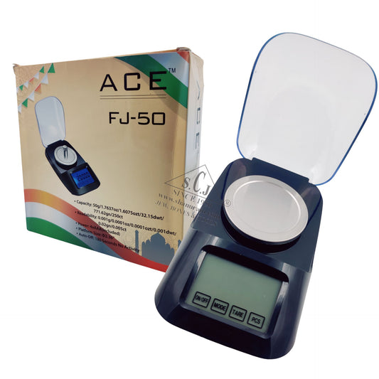 ACE FJ-50 Professional Digital Scale – 50g x 0.001g Precision for Jewelry & Labs