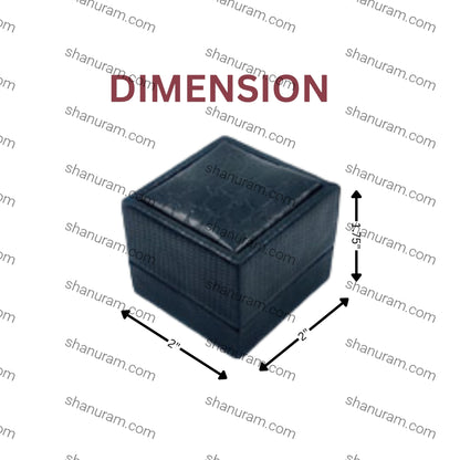 Black Crocodile Texture Small Ring Box