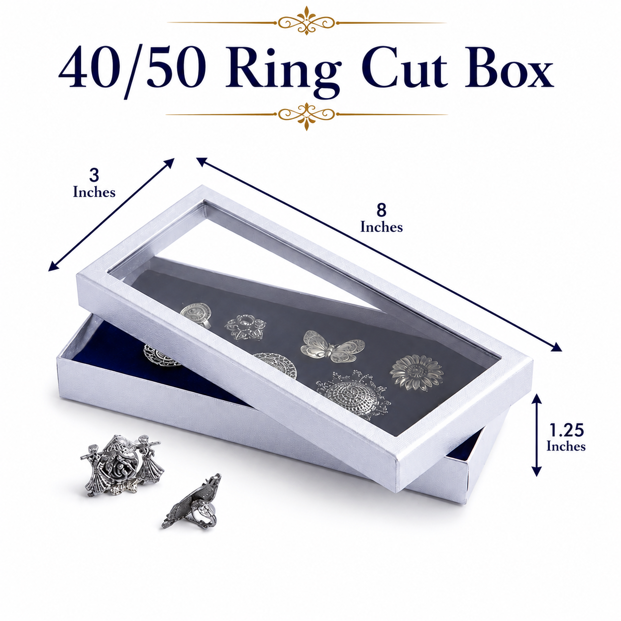 Premium Display Stock Box for Jewellery Display | Hard Cardboard Multipurpose Display Box | Custom Branding Available