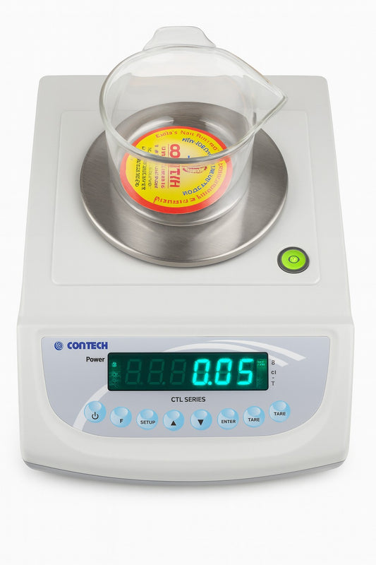 Contech CTL Precision Weighing Scale (0.1g to 600g) for Gold, Silver & Jewellery Work