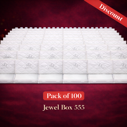 Jewel Box 555 Double Flap Necklace Set Box – Large Transparent Jewellery Storage Case