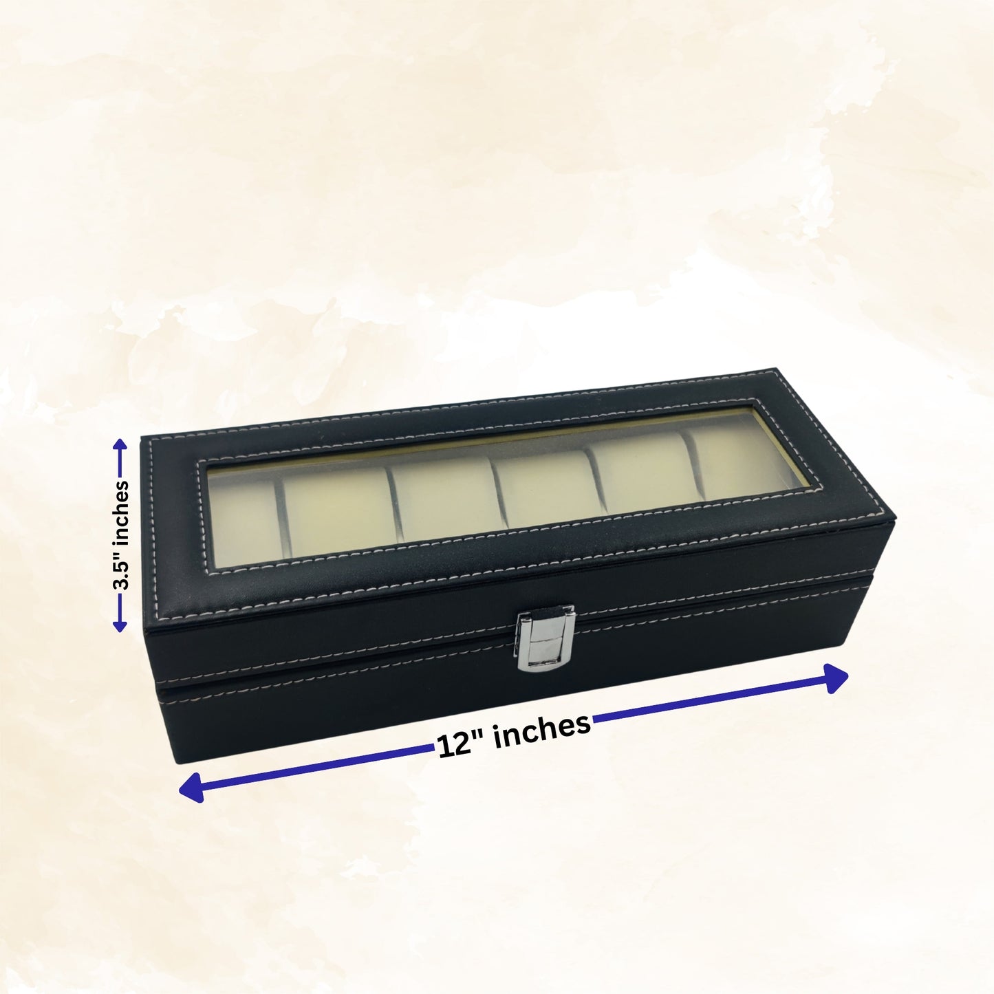 Premium Yellow Cushion Watch Display Box