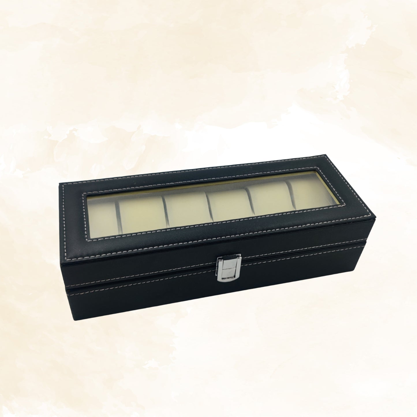 Premium Yellow Cushion Watch Display Box