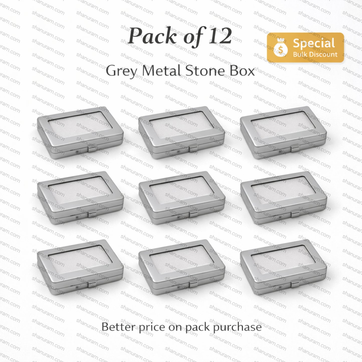 Metal Stone Box Size: 2″ × 3″ | Premium Storage Box