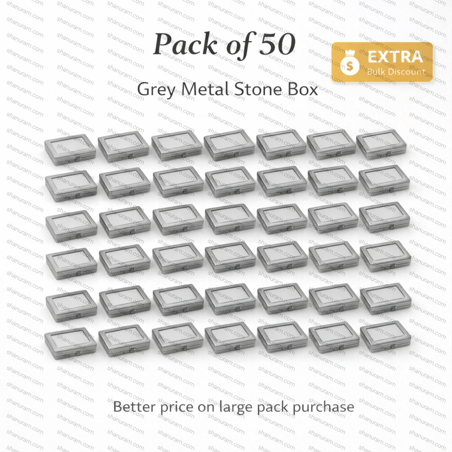 Metal Stone Box Size: 2″ × 3″ | Premium Storage Box