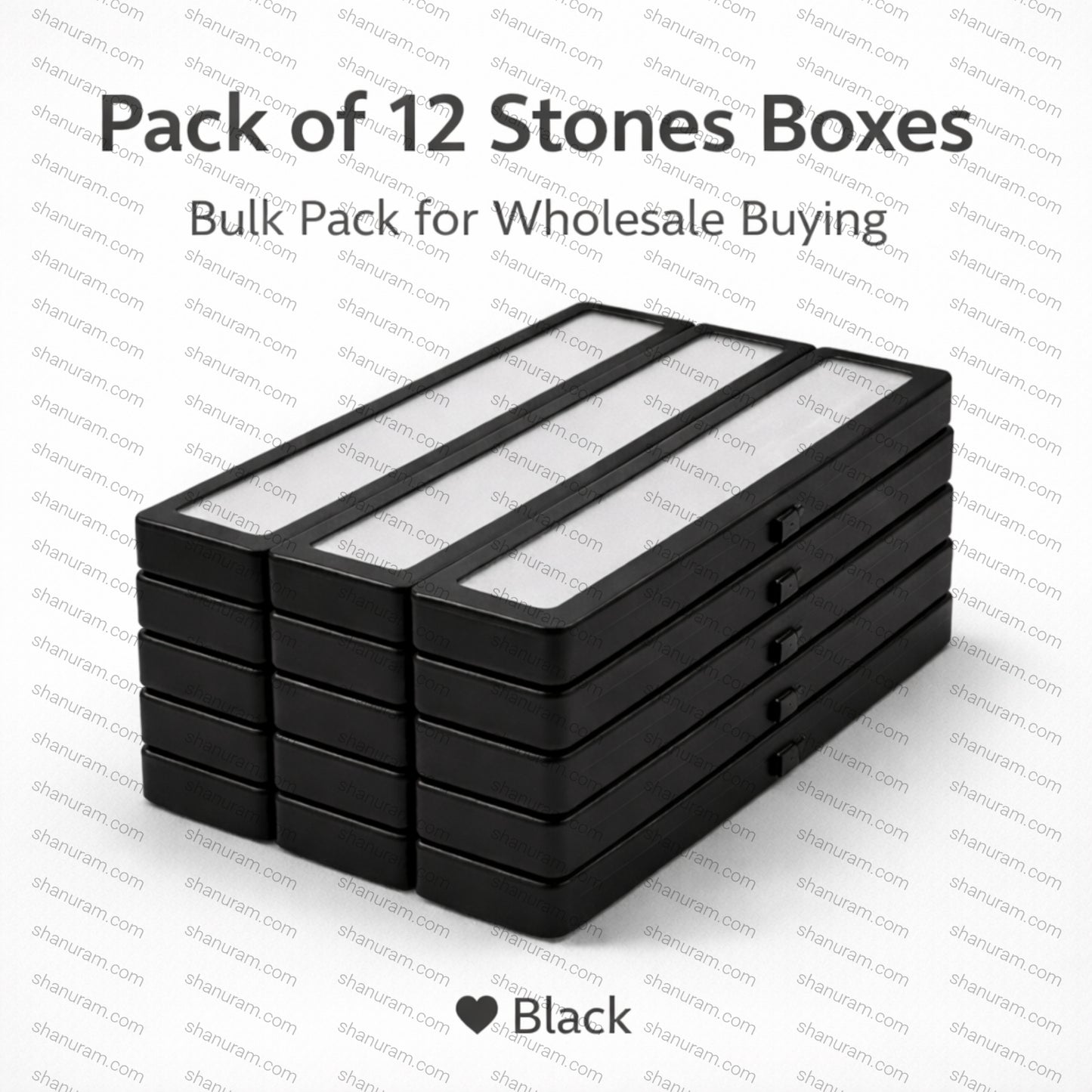 Metal Stone Box Size: 8" x 2"
