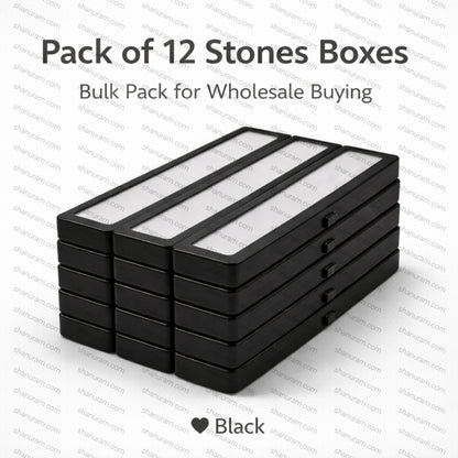 Metal Stone Box Size: 8" x 2"