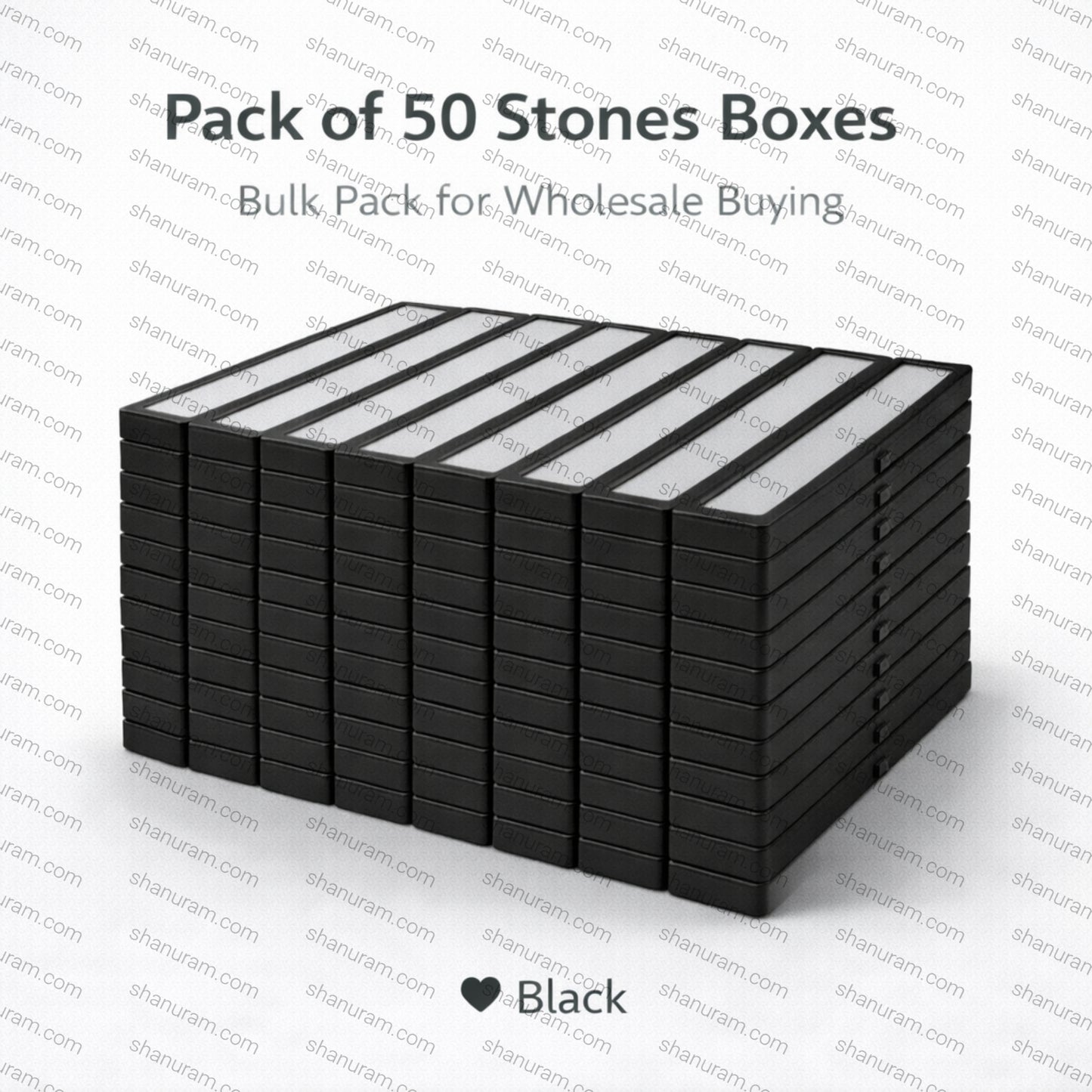 Metal Stone Box Size: 8" x 2"