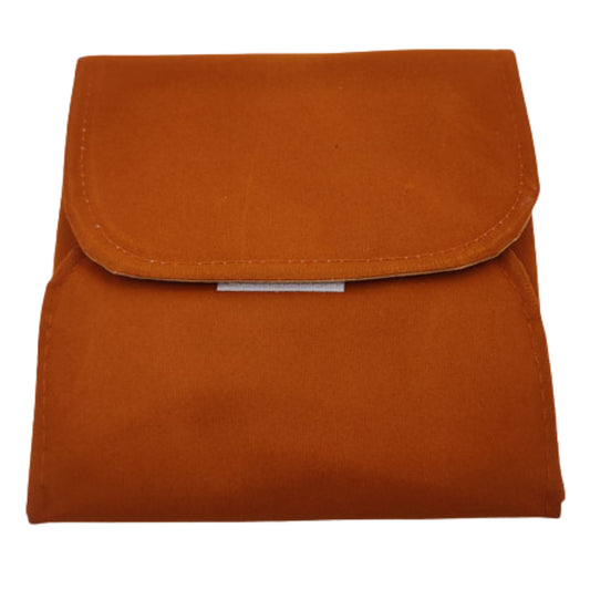 Rust Brown Velvet Necklace Set Folder