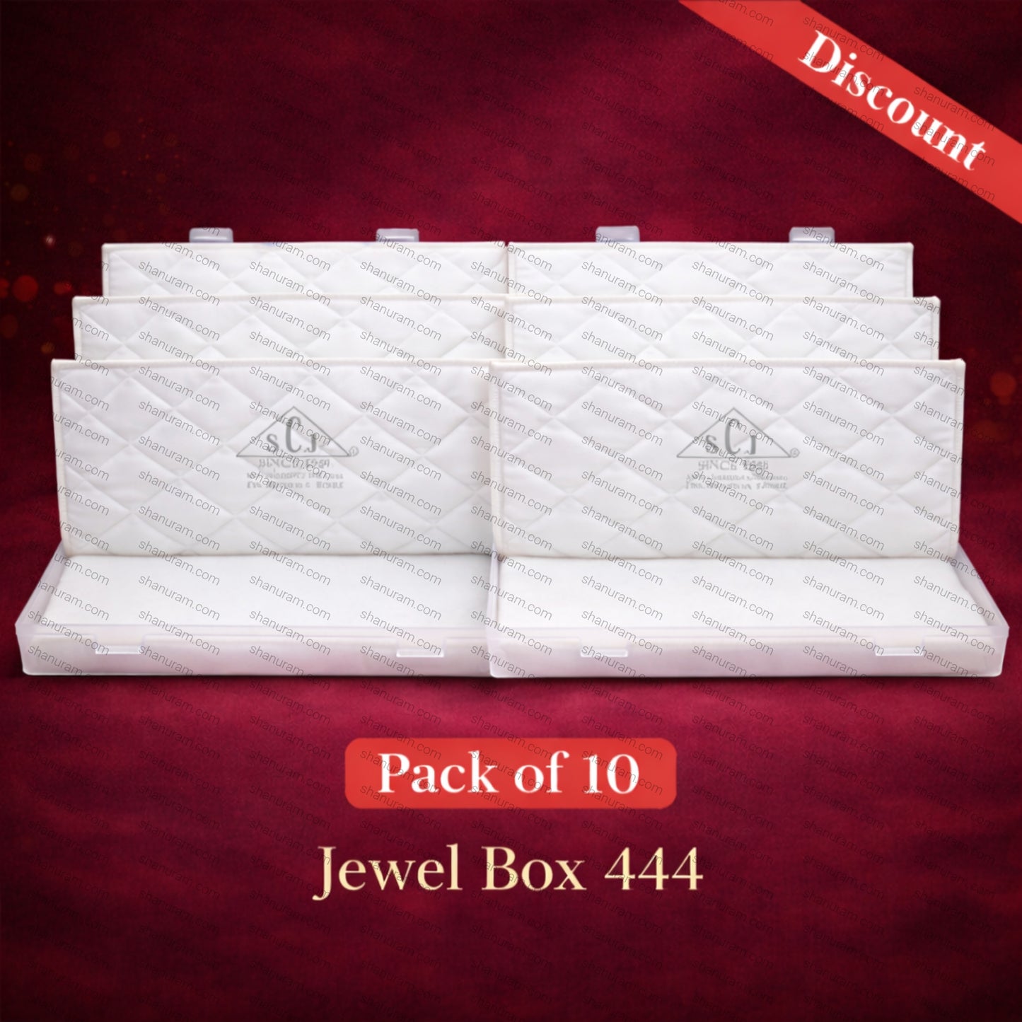 Jewel Box 444 | Double Flap | Medium Necklace Set Box