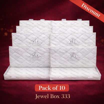 Jewel Box 333 Double Flap Small Necklace Set Box – Compact Jewellery Storage Case