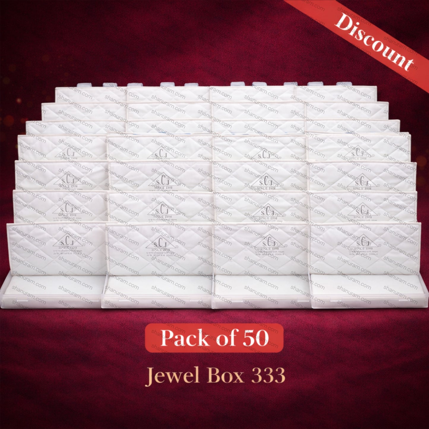 Jewel Box 333 Double Flap Small Necklace Set Box – Compact Jewellery Storage Case