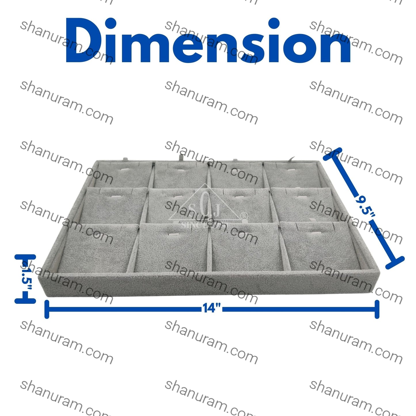 12-Grid Ear-ring and Pendant Jewellery Display Tray