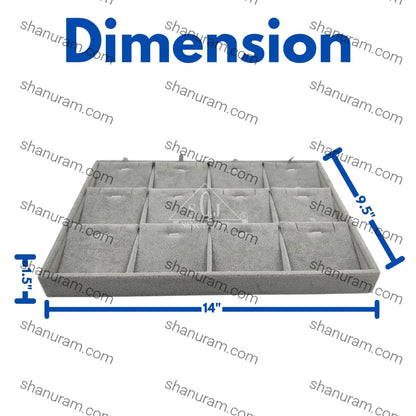 12-Grid Ear-ring and Pendant Jewellery Display Tray