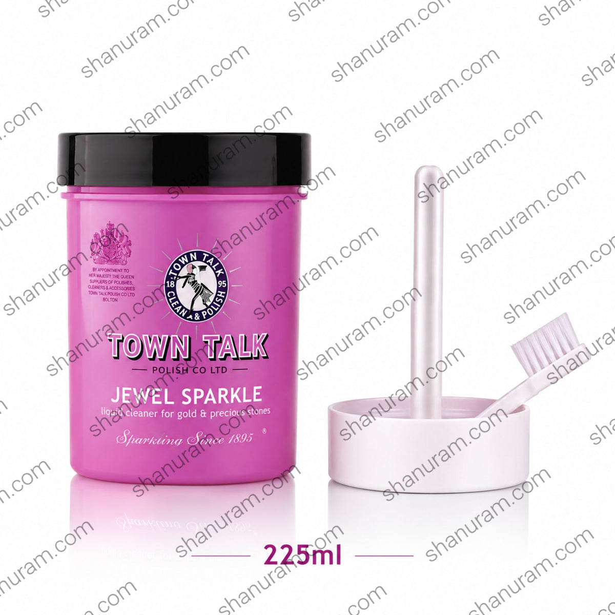 Town Talk Jewel Sparkle Liquid Cleaner | Gold & Precious Stone Jewellery Bath - 225ml
