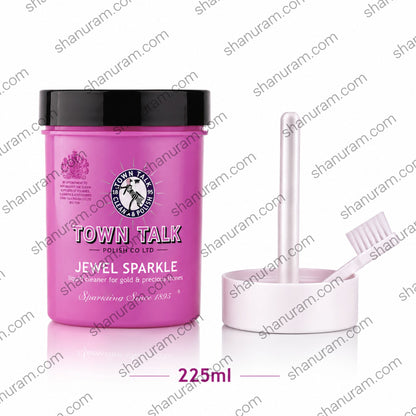 Town Talk Jewel Sparkle Liquid Cleaner | Gold & Precious Stone Jewellery Bath - 225ml