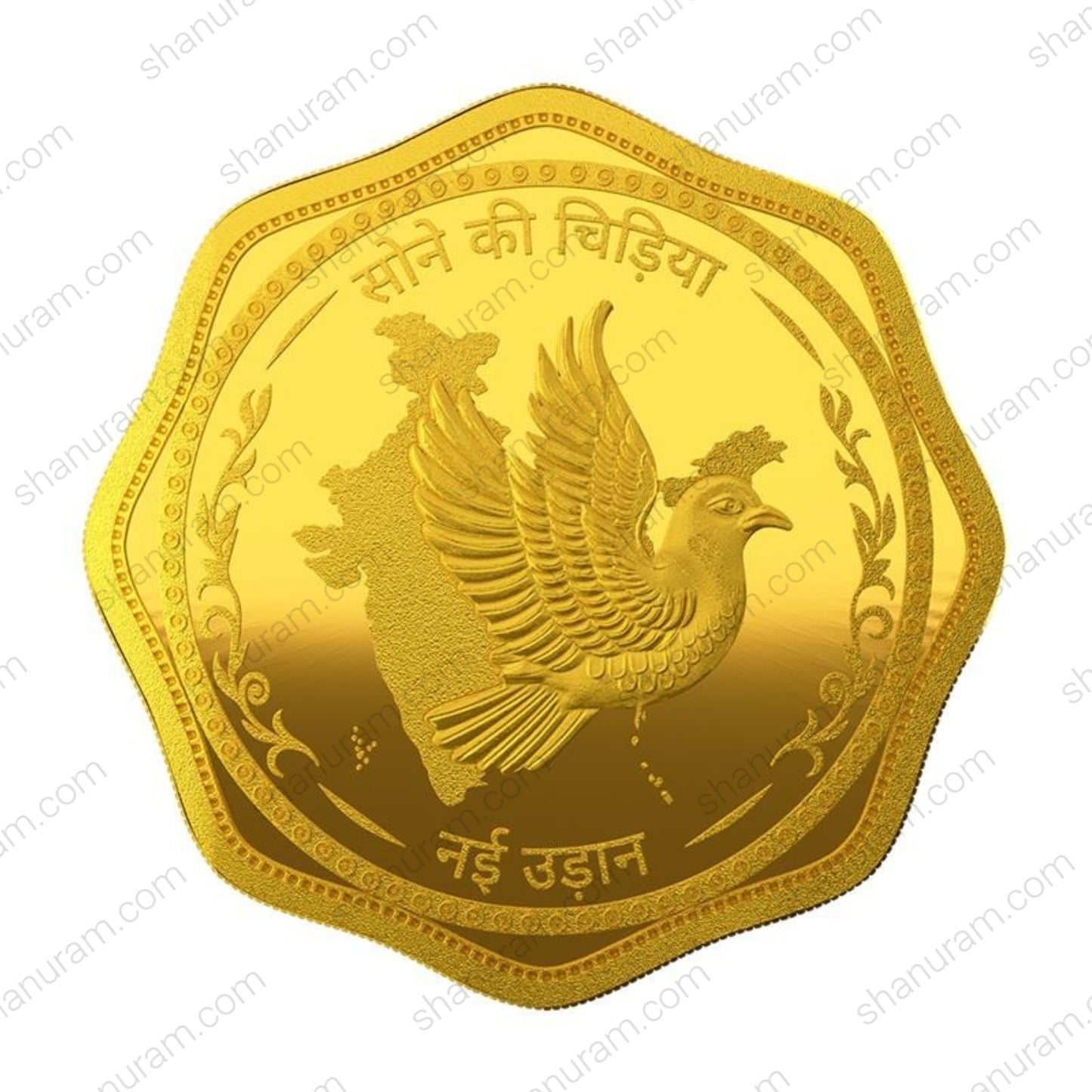 MMTC-PAMP 10g 24K 999.9+ Pure Gold Coin – Sone Ki Chidiya Design