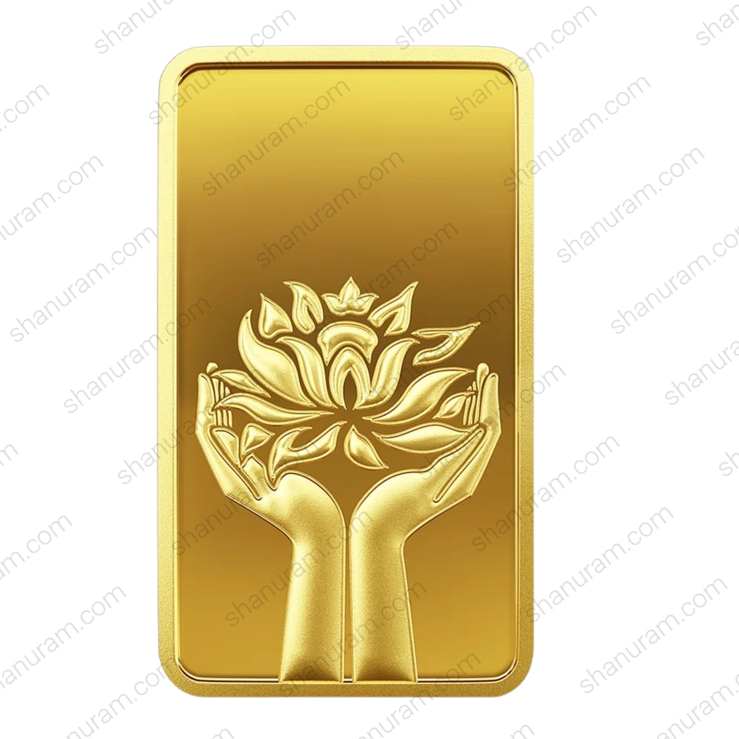 MMTC-PAMP 1 Gram 24K 999.9+ Pure Gold Bar – Lotus & Hands Design